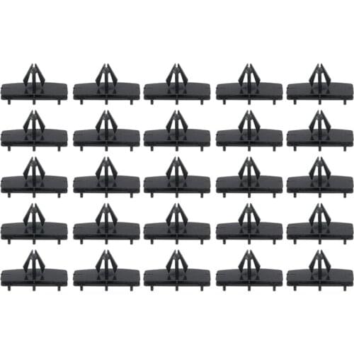 Mayitr 25pcs Fender Flare Rocker Moulding Clip 68039280~AA Auto Plastic Push Retainer Pin Rivet For Jeep Wrangler Unlimited JK