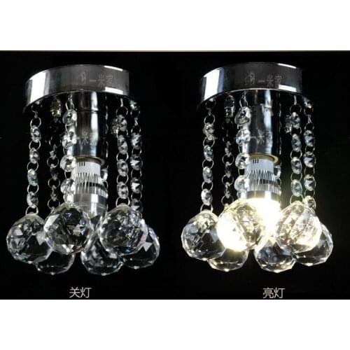 MINI Modern E14 K9 Crystal 1 Lights 5W 110-240V Free Shipping 12*12*15 CM