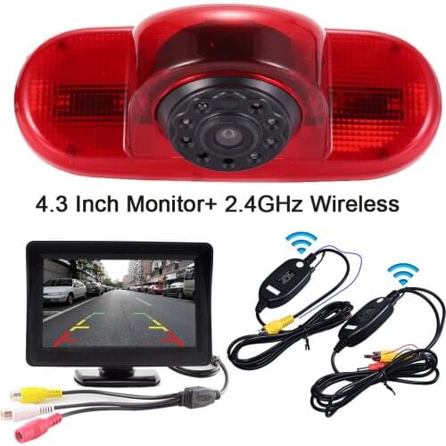 4.3 Inch Monitor + Wireless Brake light rear view back camera for Peugeot Partner 2 Tepee Rifter Citroen Berlingo 3 4 B9 Kasten