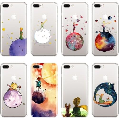 Soft Silicone Phone Case For iPhone X XR XS MAX 8 7 6S 6 S The Little Prince Space Back Cover For Apple iPhone 6 S 6S 7 8 Plus