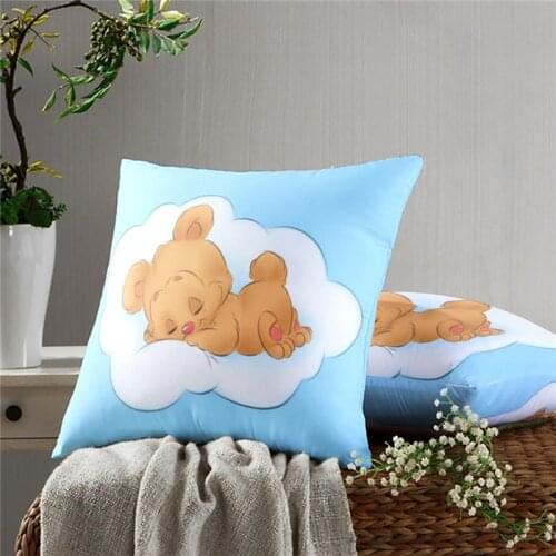 Cartoon Bear Animals Pillow Cover Sofa Cushion Cover Fashion Printing Sofa Chair Pillow Cover Bed Pillow Cover Home Decoration