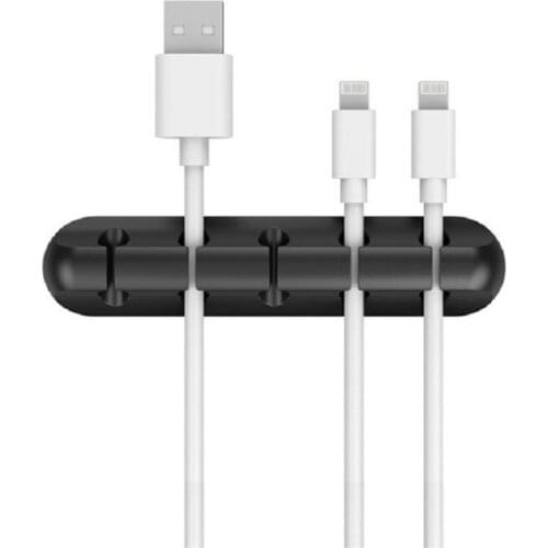 2020 New Portable Silicone USB Cable Winder Desktop Management Clips Cable Holder Organizer Silicone Data Cable Storage Clip