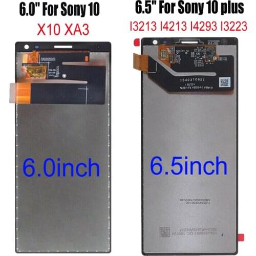6.5" Original LCD For Sony Xperia 10 Plus LCD Display 10 Plus I3213 I4213 Touch Screen Replacement 6.0" For Sony 10 LCD XA3 LCD