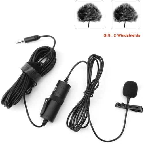 Voice Professional Lavalier Lapel Microphone Omnidirectional Condenser Mic for iPhone Android Recording Mic for Tiktok Youtube