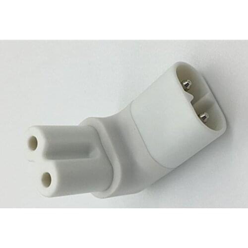 Figure 8 IEC 320 C7 to C8 90 Degree Up Down Angled Right Angle AC Adapter Extension