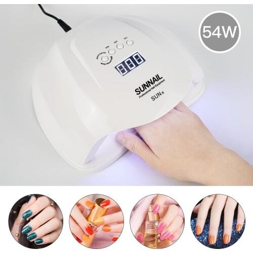 SUN led SUN X 54W UV Lamp LED Ice Lamp Nail Gel Polish Dryer Manicure Drying Machine for all gel nails Art Curing lamps