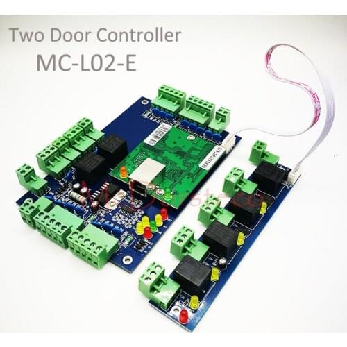 High Quality Wiegand TCP/IP Two Doors Access Control Board ,2 Door Access Control Panel + Alarm Expansion Board L02