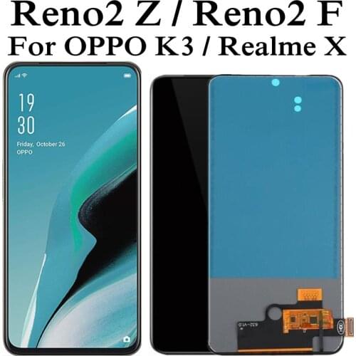 6.5" LCD For OPPO Reno2 Z F Realme X CPH1945 CPH1951 LCD Display Touch Screen Digitizer Assembly Replacement For Oppo K3 lcd