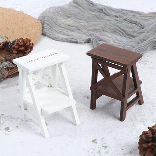 1:12 Doll House Flower Stand Wall Shelf Miniature Bathroom Accessory Mini Accessories For Dollhouse Wooden Wall Shelf