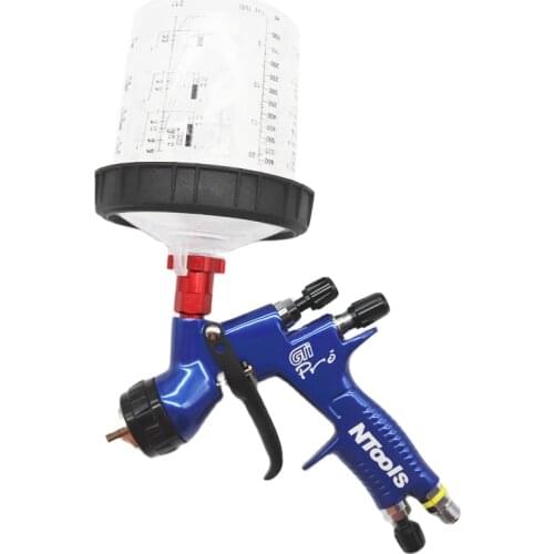 1.3/1.8mm Spray Gun Car Air Spray Gun Car Paint Gun PPS Spray Gun Cup PPS H/O Quick Cup Adapter With Mixing Cup No-Clean Tank