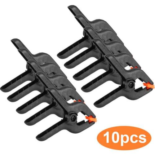 10pcs/lot 3inch Plastic Nylon Adjustable Woodworking Clamps Wood Working Tools Spring Clip Carpentry Clamps Outillage Menuiserie