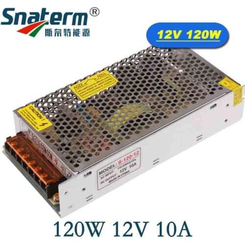 10A 120W lighting Transformers 100V -265V AC to DC 12V Switch Power Supply Adapter Converter For RGB LED Strip light Driver