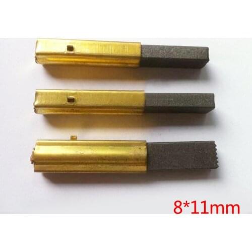 2PCS/LOT,8*11mm Motor Carbon Brushes with copper sleeve for vacuum cleaner, Power tool accessories, High quality