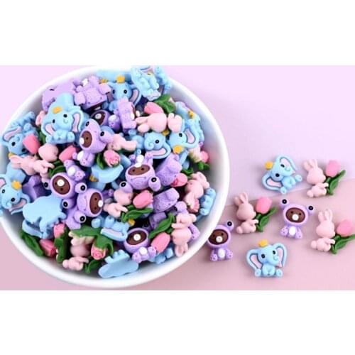 20pcs/lot Resin Simulatin Flatback animal Cabochon rabbit DIY Resins Craft Phone Jewelry Decoration Scrapbooking Accessories