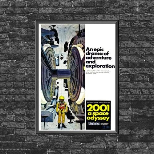 2001 A Space Odyssey - Sci Fi, 60s Cinema Classic Movie Canvas Poster Home Wall Painting Decoration (No Frame)