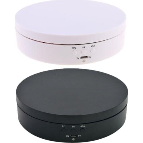 White BlackHigh Power Electric Rotating Jewelry Display Stand Base Jewelry Organizer