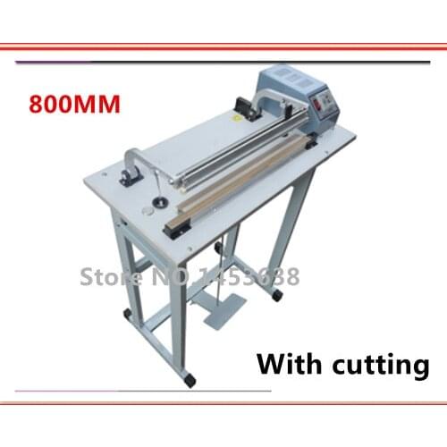 800MM Pedal sealer electrical impulse sealing machine aluminum foil bags packaging sealer plastic pocket closure