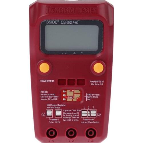 ESR02PRO Digital Transistor Tester Capacitance Inductance Resistance LCR Meter Multimeter SMD Components ESR Measurement