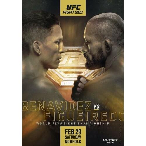 Benavidez vs Figueiredo Art print Silk poster Home Wall Decor