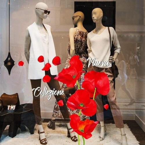 Kina UVNC0046 window sticker new spring-measurement 100x25 cm-showcases stores for new collection, stickers