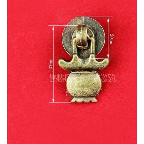 37 * 20MM Classical furniture handle Metal drawer pull buckle Zinc alloy bronze pull the Wholesale