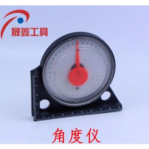 Multi function plastic angle instrument, slope meter, angle measuring instrument, pointer type, scale ruler, horizontal angle in