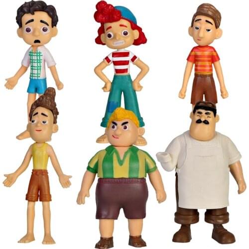 Disney Pixar Luca Toys Set Alberto Machiavelli Giulia Sea Monster Play Toy Set Luca Movie Model Anime Figure Doll Gift for Kids