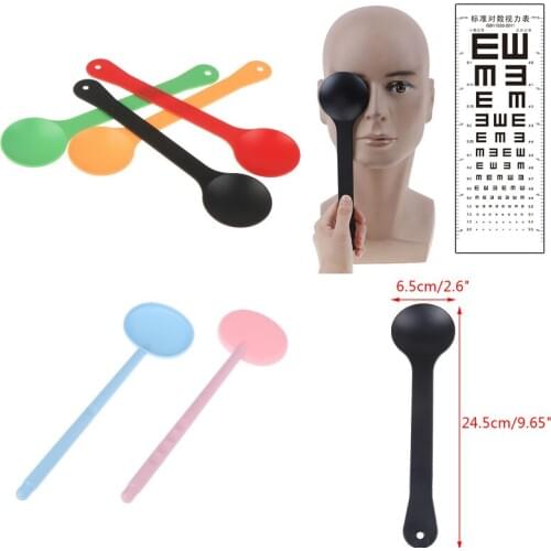 1PCS Eye Occluder Professional Handheld Optometry Tools Eye Occluder Block Plate For Vision Test Eyesight Exam