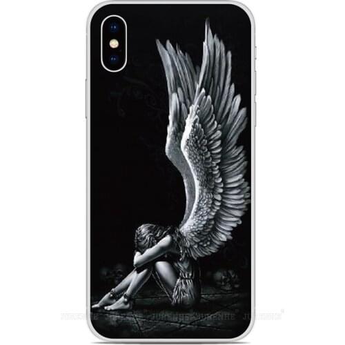 Printed Angel Wings Cover For Alcatel 1SE 1S 1L 1A 1B 3 3L 3V 3X 1 3C 1C 1X 1V 2019 2020 2021 Phone Case