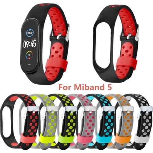 For Mi Band 5 Strap Sport Silicone Watch Wrist Bracelet Miband Strap Accessories Bracelet Smart For Xiaomi Mi Band 4 5 Strap