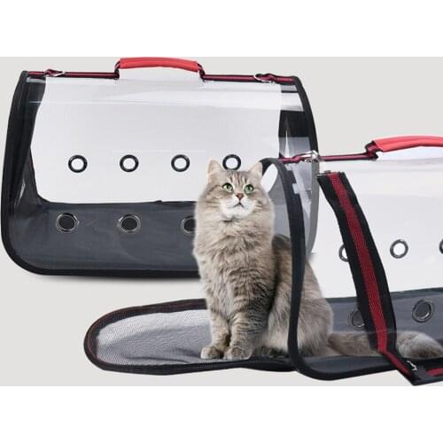 2021 New Portable Dog Carrier Bag Mesh Breathable Carrier Bags for Small Dogs Foldable Cats Handbag Travel Pet Bag Transport Bag