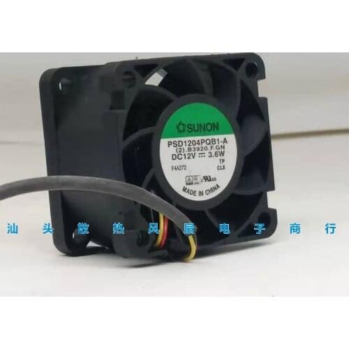 SUNON PSD1204PQB1-A (2).B3920.F.GN DC 12V 3.6W 40x40x28mm 3-wire Server Cooling Fan
