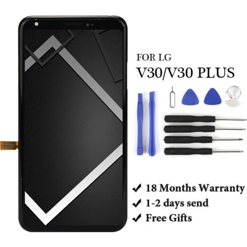 1pc 6.0" LCD Display For LG V30 LCD For LG V30 Plus LCD Touch Screen Digitizer with Frame For LG V30 Display Screen Replacement