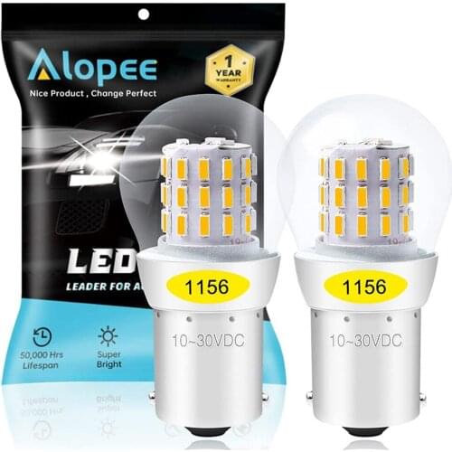 2-Pack 1156 BA15S 1141 1003 7506 1073 AK-3014 39 SMD LED Light 9V-30V Car DC Turn Signal Lights Tail BackUp Bulbs Amber / Yellow