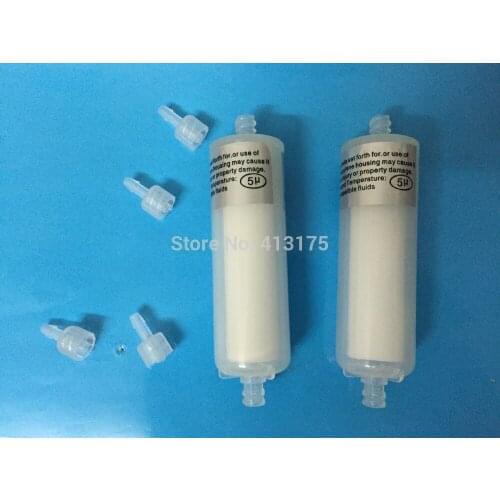 50pcs infiniti solvent printer long cylindrical solvent ink filter (white)
