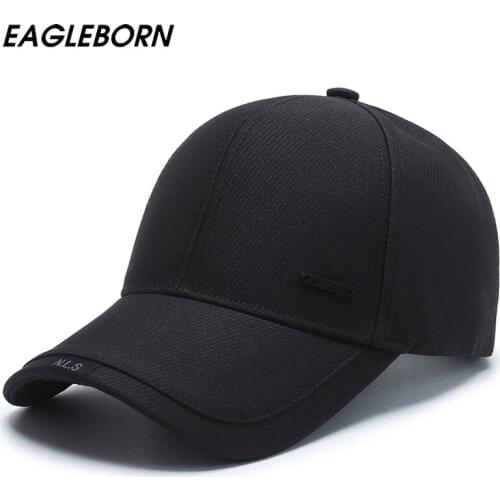 EAGLEBORN New Summer Men Baseball Cap Dad Hat for Men Hat Solid Baseball Middle-aged Hat Fashion Casual High Quality Sun Hat Men