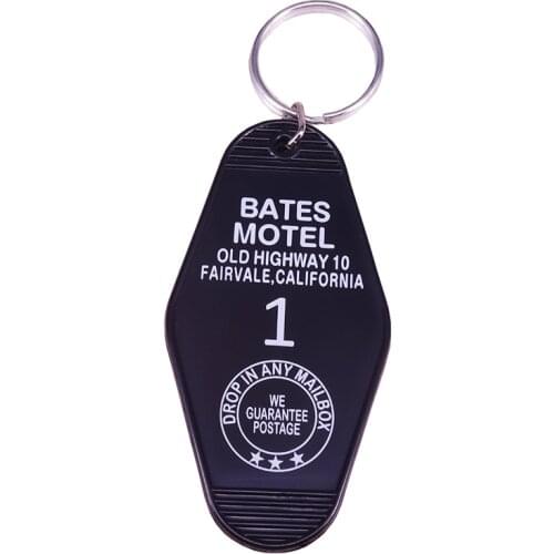 Vintage Style Bates Motel Key Tag Inspired by Alfred Hitchcocks Psycho This keychain is a must have for any horror movie fan