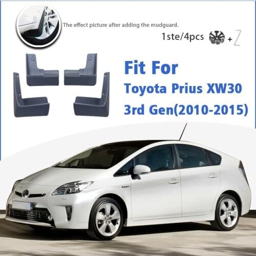 Mudguard For Toyota Prius 3 XW30 2010-2015 Front Rear 4pcs Mudflaps Mudguards Car Accessories Auto Styline 2011 2012 2013 2014