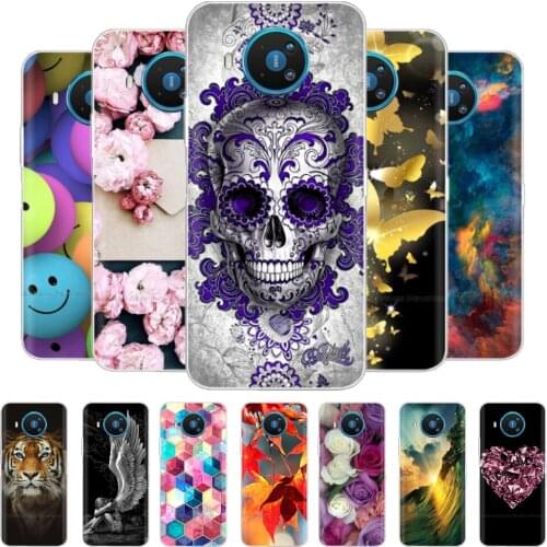 Phone Case For Nokia 8.3 5G Soft Silicon TPU Ultra Thin Flower Animal Painted Back Cover For Nokia 8.3 Bumper nokia8.3 Bag Shell