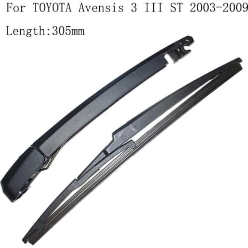 For TOYOTA Avensis 3 ST 2003-2009 Factory Wholesale Car Rear Window Windshield Windscreen Wiper Arm And Rear Wiper Blade 305mm