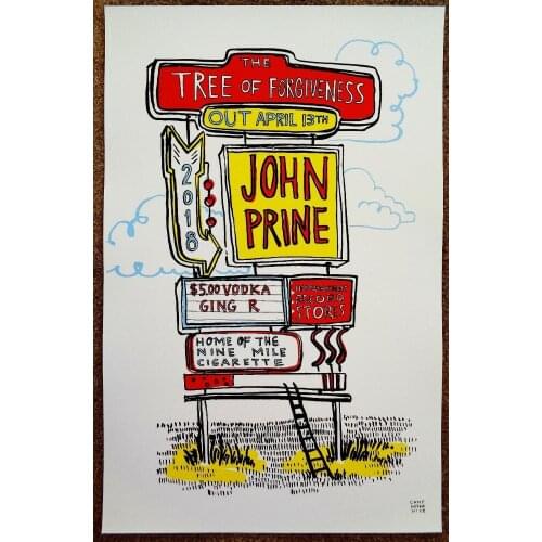 JOHN PRINE Album Tree Of Forgiveness Silk Cloth Poster Art Bedroom Decoration