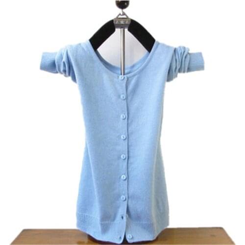 Free Shipping 23 Color Cashmere Women Cardigan V-Neck Sweater Spring Autumn Winter Female Long Sleeve Wool Knitted Solid Soft 56