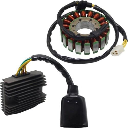 Motorcycle Stator Coil& Regulator Rectifier For Honda VFR800 Interceptor VFR FiW/FiX 2000-2001 31120-MBG-D01 31600-MBG-306