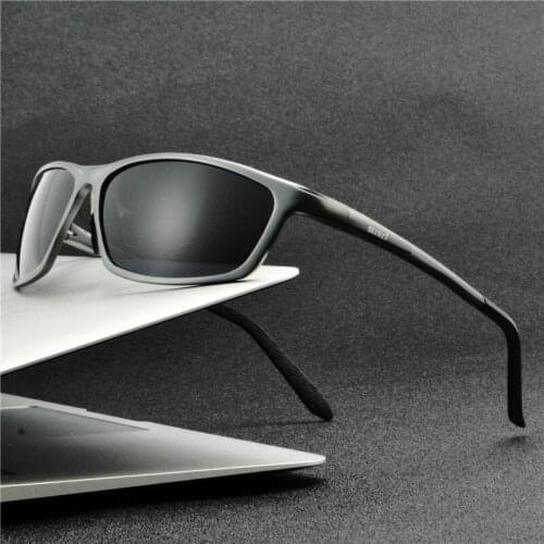MINCL/New Style 2019 Luxury Brand Designer Men Women Vintage Oversized Glasses Man Aluminum Magnesium Polarized Sunglasses NX