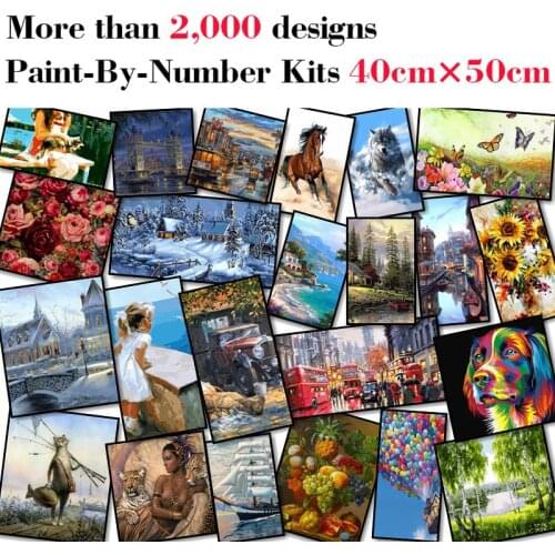 Mileelife Paintting By Numbers for Kids Adults DIY Beginner Oil Painting Kit Home Decoration