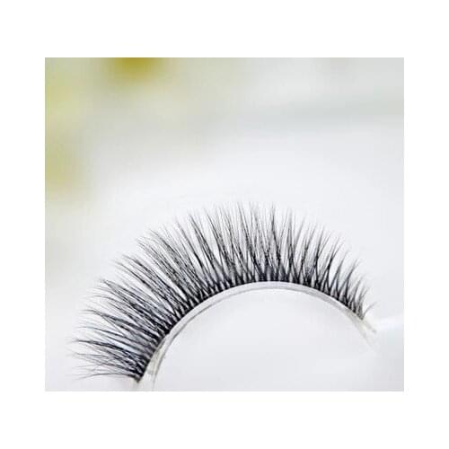2017 hot sale 1 Pair 3D mink False Eyelashes 100% Real Mink Eyelashes Cross Handmade Makup High quality Fake Eyelash free shipp