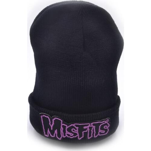 Latest model Misfits logo Wool Beanies 6 colors Knit Men Winter Hats For Men Women Beanie Warm hat Crochet hat cotton hat