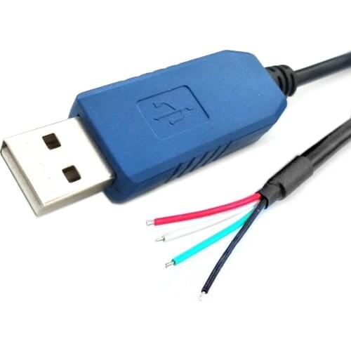 Pl2303ta usb uart ttl 3.3v wire end for programming flashing debug cable for mcu plc