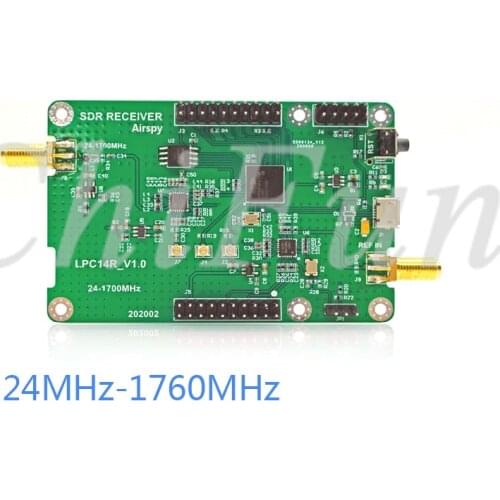 AIRSPY software radio receiver 24mhz to 1760MHZ SDR 12bit receiving performance exceeds RTL-SDR/HackRF