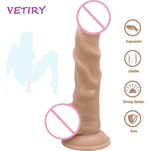 Flesh Dildo Realistic with Suction cup ,Sucker Big Artificial Penis for Women Sex Toys,Adult Sex Product, Female Masturbator